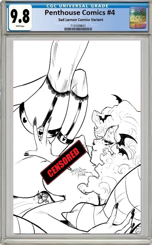 PENTHOUSE COMICS #4 MIRKA ANDOLFO B&W VARIANT LIMITED TO 150 COPIES CGC 9.8 PREORDER