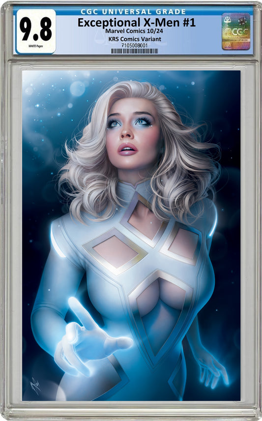 EXCEPTIONAL X-MEN #1 WARREN LOUW VIRGIN VARIANT LIMITED TO 1000 COPIES CGC 9.8 PREORDER