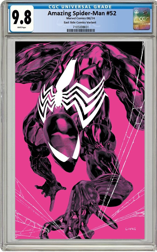 AMAZING SPIDER-MAN #52 JOHN GIANG SDCC 2024 PINK NEGATIVE VIRGIN VARIA –  SAD LEMON COMICS