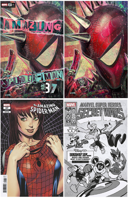 AMAZING SPIDER-MAN #37 JOHN GIANG SPIDER-PUNK ANARCHY TRADE/VIRGIN VARIANT SET LIMITED TO 1000 SETS + 1:25 & 1:100 VARIANT