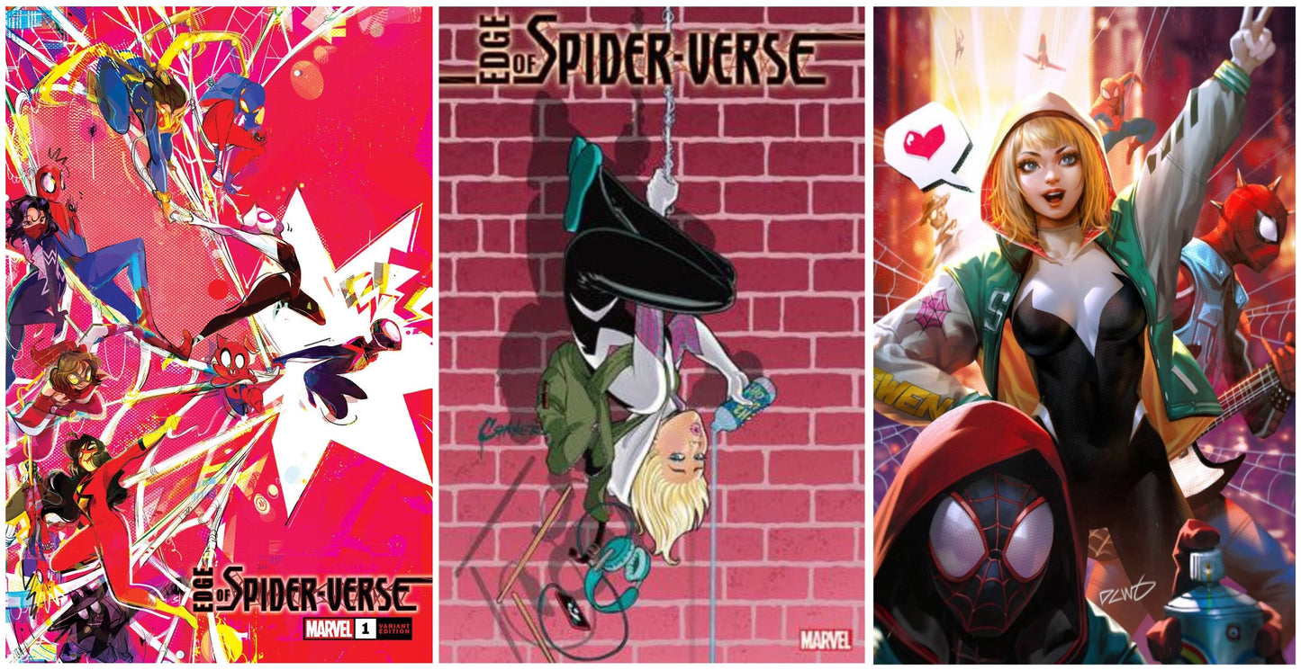 EDGE OF SPIDER-VERSE #1 NICOLETTA BALDARI VARIANT LIMITED TO 600 COPIES WITH NUMBERED COA + 1:25 & 1:100 VARIANT