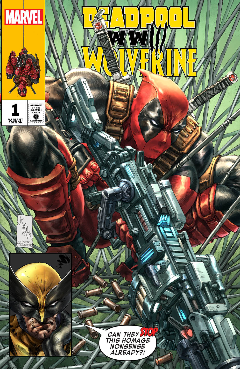 DEADPOOL WOLVERINE WWIII #1 ALAN QUAH ANTI-HOMAGE VARIANT LIMITED TO 6 ...