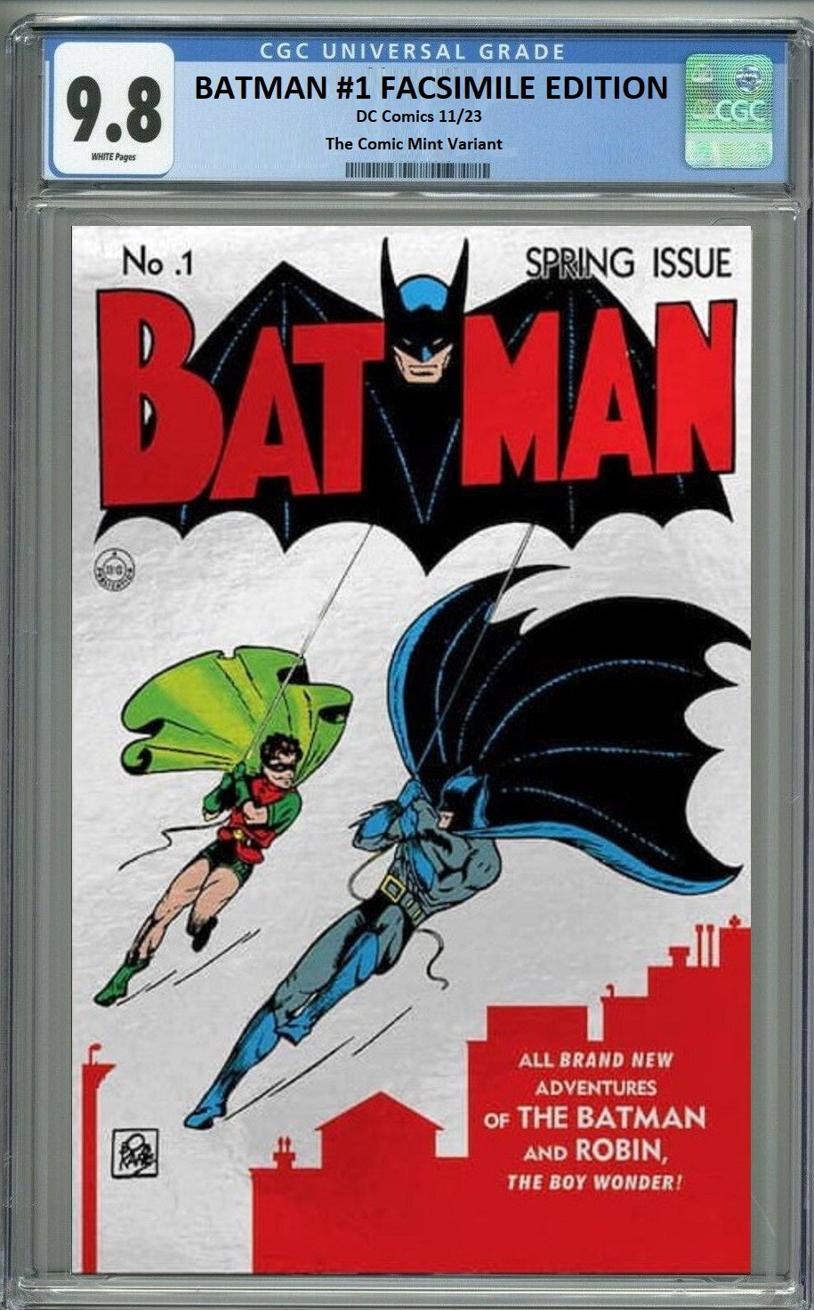 BATMAN #1 FACSIMILE EDITION SILVER FOIL NYCC 2023 VARIANT LIMITED TO 1000 COPIES - RAW & GRADED OPTIONS