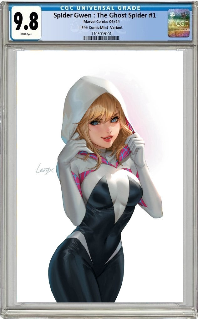 SPIDER-GWEN THE GHOST-SPIDER #1 LEIRIX LI SDCC 2024 VIRGIN VARANT LIMITED TO 600 COPIES WITH NUMBERED COA - RAW & CGC OPTIONS