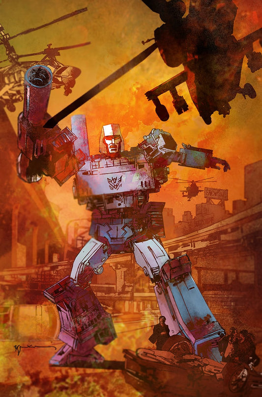 TRANSFORMERS #13 NYCC 2024 BILL SIENKIEWICZ MEGATRON VIRGIN FOIL VARIANT LIMITED TO 500 COPIES