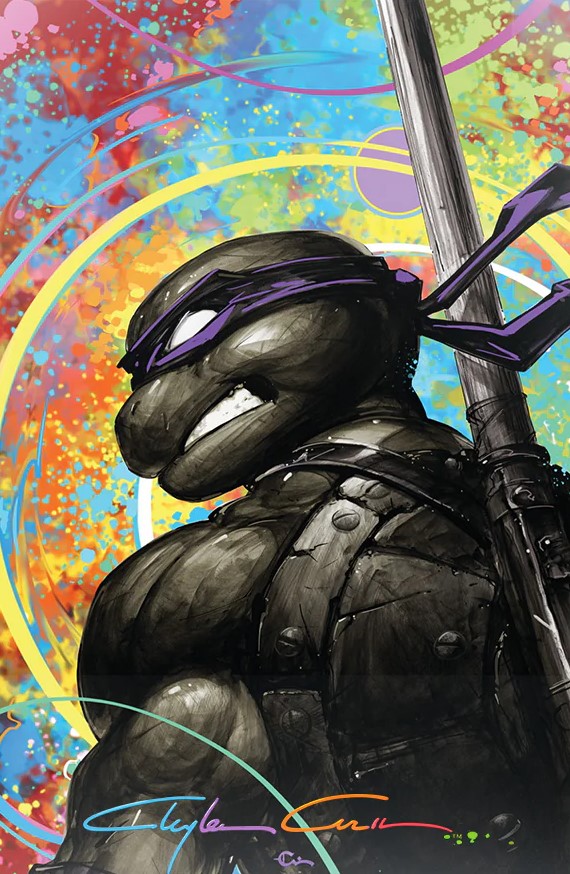 TEENAGE MUTANT NINJA TURTLES 2024 #1 CLAYTON CRAIN DONATELLO VIRGIN VARIANT LIMITED TO 300 COPIES INFINITY SIGNED WITH COA