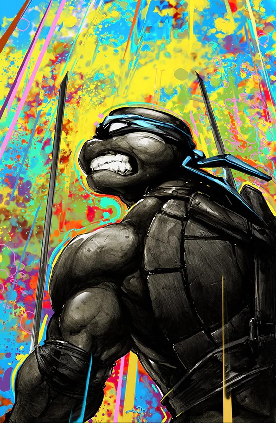 TEENAGE MUTANT NINJA TURTLES 2024 #1 CLAYTON CRAIN LEONARDO VIRGIN VARIANT LIMITED TO 300 COPIES