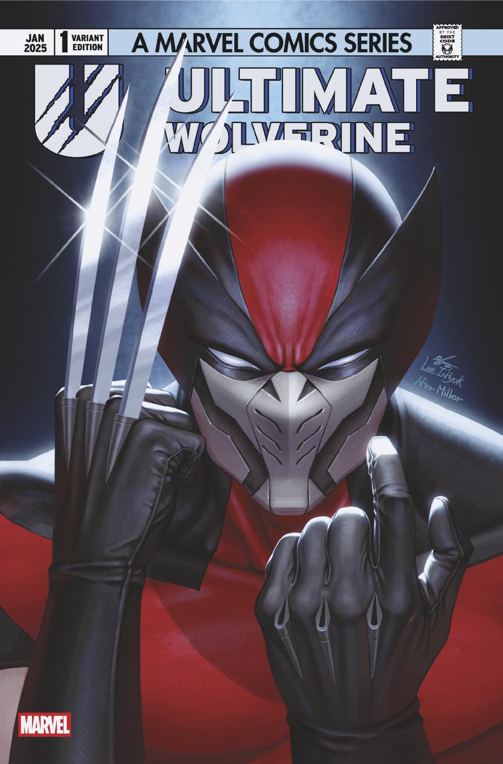 ULTIMATE WOLVERINE #1 INHYUK LEE VARIANT LIMITED TO 1000 COPIES WITH NUMBERED COA