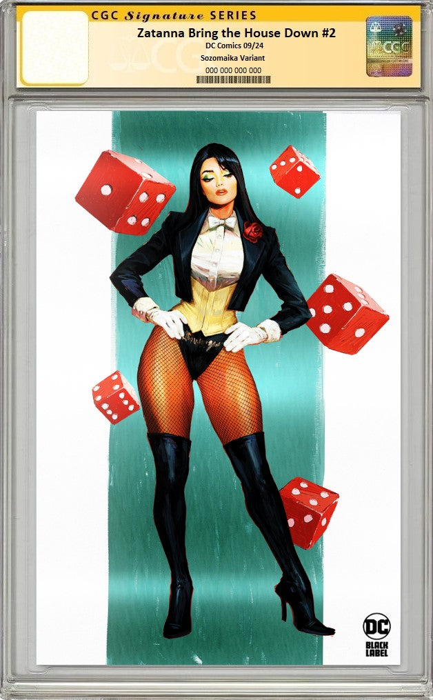 ZATANNA BRING DOWN THE HOUSE #2 SOZOMAIKA SDCC 2024 VIRGIN FOIL VARIANT LIMITED TO 600 COPIES WITH NUMBERED COA - RAW & CGC OPTIONS