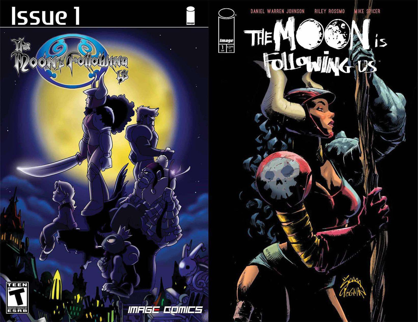 THE MOON IS FOLLOWING US #1 FORSTNER KINGDOM HEARTS HOMAGE LIMITED TO 300 COPIES WITH NUMBERED COA + 1:15 VARIANT