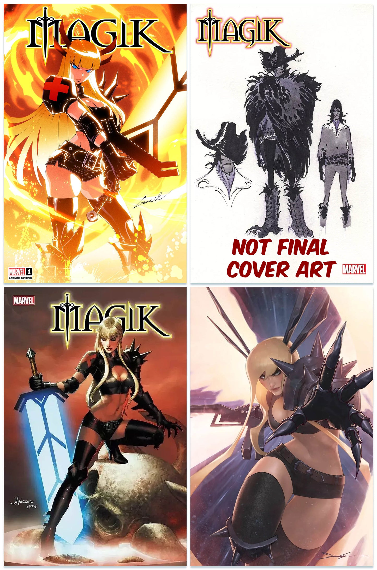 MAGIK #1 GODTAIL VARIANT LIMITED TO 1000 COPIES WITH NUMBER COA  + 1:10, 1:25 & 1:100 VARIANT