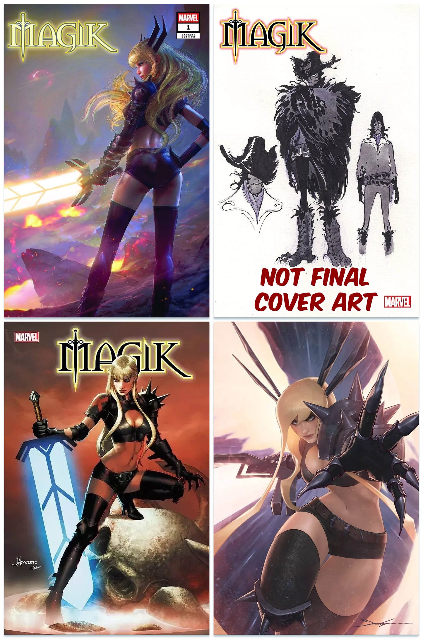 MAGIK #1 TIAGO DA SILVA VARIANT LIMITED TO 300 COPIES WITH NUMBERED COA  + 1:10, 1:25 & 1:100 VARIANT