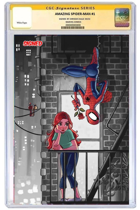 AMAZING SPIDER-MAN #1 CHRISSIE ZULLO COLOUR SPLASH MEGACON VARIANT LIMITED TO 1000 COPIES CGC SS PREORDER