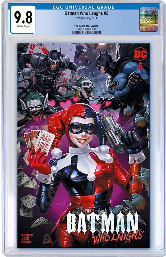 BATMAN WHO LAUGHS #5 DERRICK CHEW MAD LOVE HOMAGE TRADE DRESS VARIANT LIMITED TO 3000 CGC 9.8 PREORDER