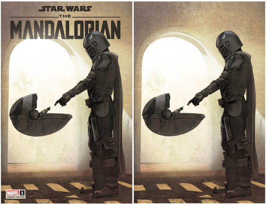 STAR WARS MANDALORIAN #1 MIKE MAYHEW TRADE/VIRGIN VARIANT SET LIMITED TO 1000 SETS