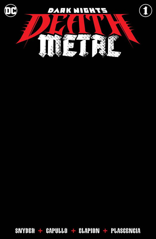 13/05/2020 DARK NIGHTS DEATH METAL #1 (OF 6) BLACK BLANK VARIANT