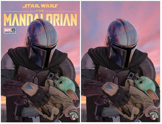 STAR WARS MANDALORIAN #2 MIKE MAYHEW TRADE/VIRGIN VARIANT SET LIMITED TO 1000 SETS