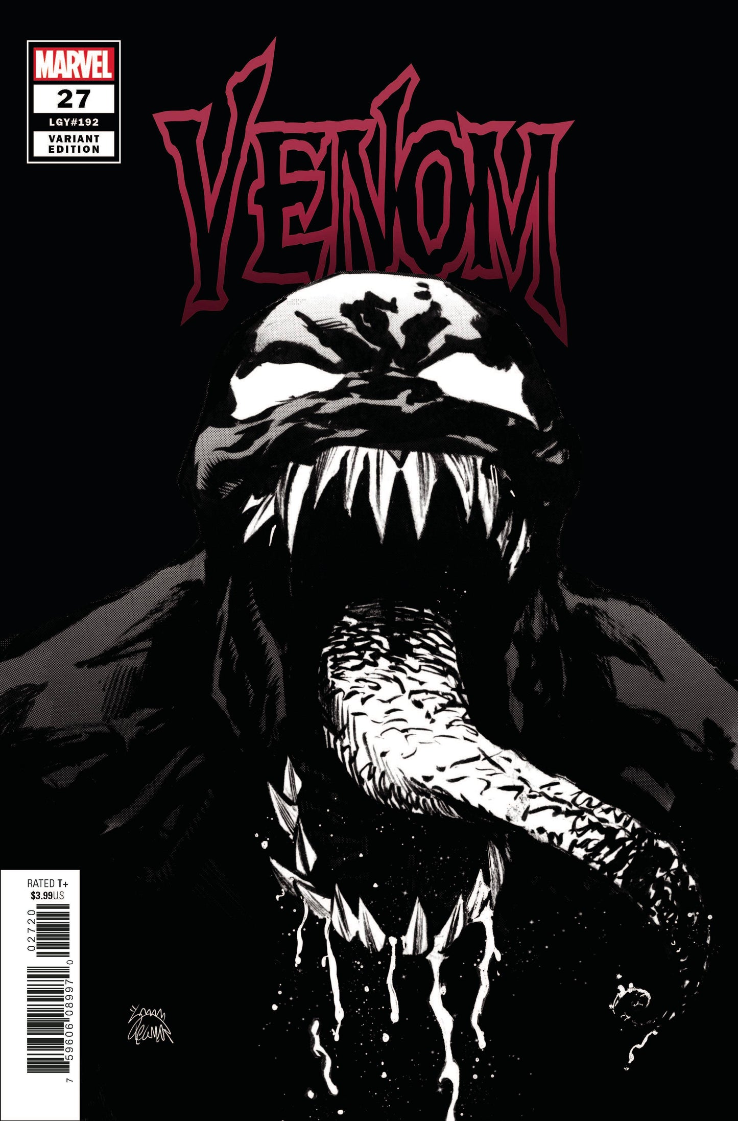 VENOM #27 1:100 RYAN STEGMAN SKETCH VARIANT