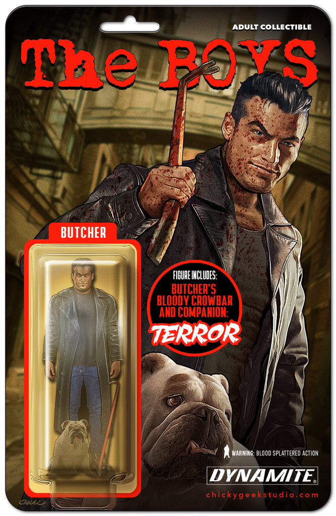 THE BOYS #1 ROB CSIKI BUTCHER & TERROR ACTION FIGURE VARIANT