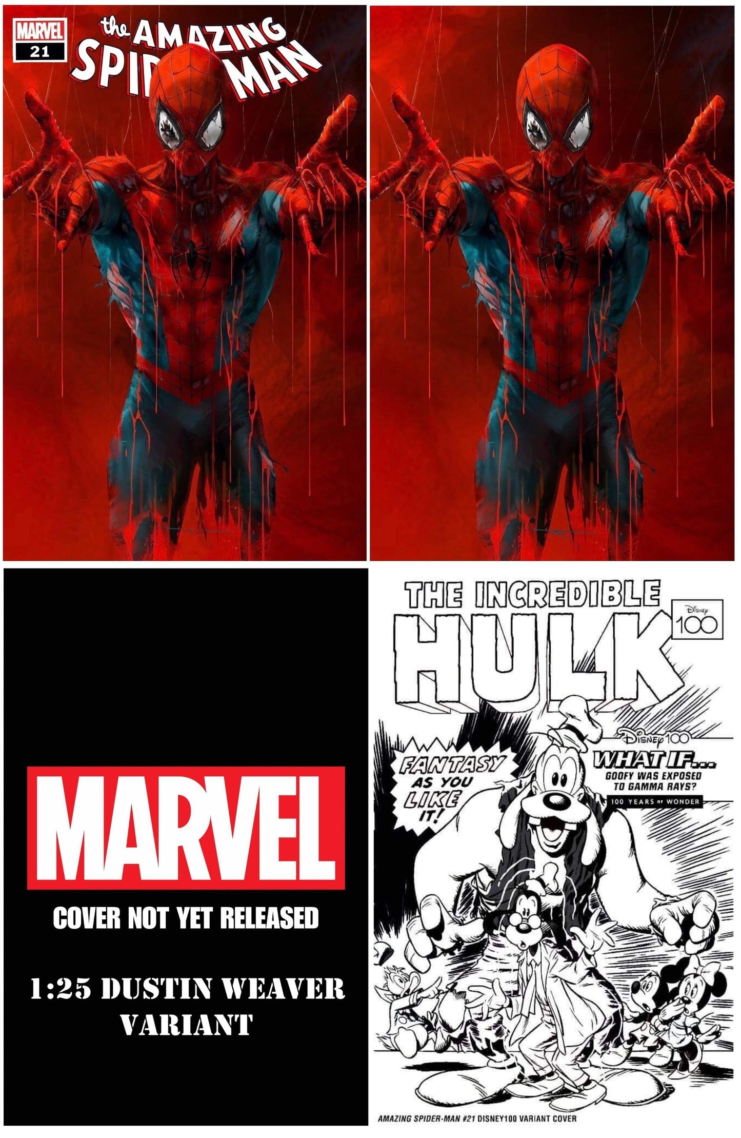 AMAZING SPIDER-MAN #21 IVAN TAO TRADE/VIRGIN VARIANT SET LIMITED TO 1000 SETS + 1:25 & 1:100 VARIANT