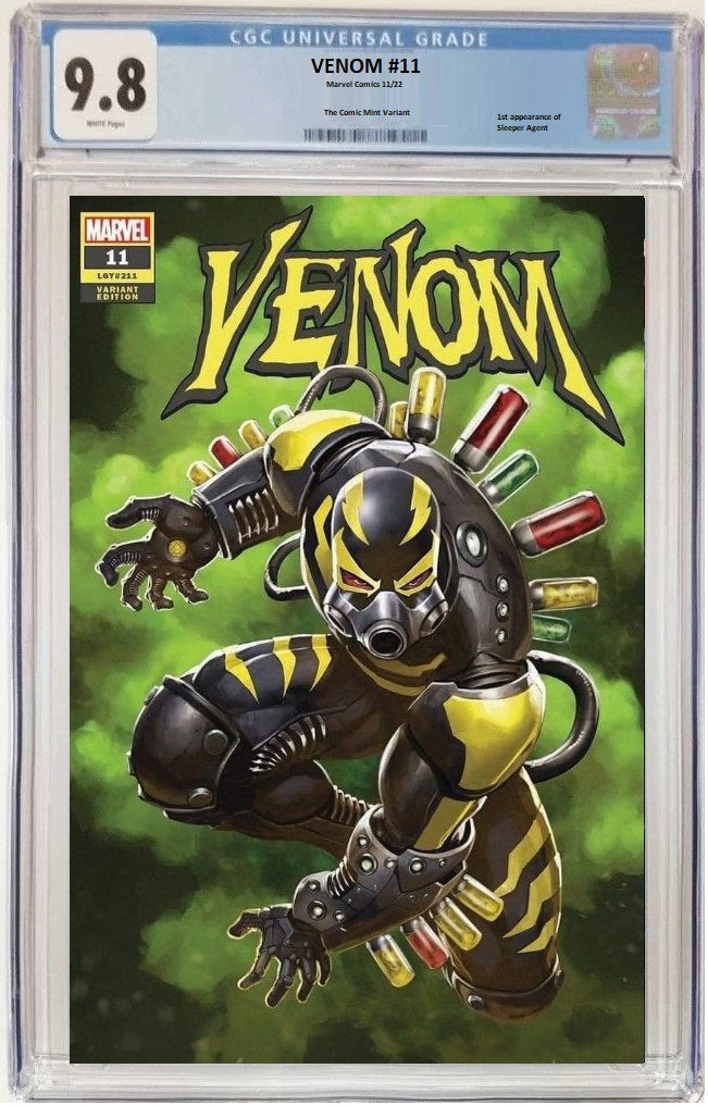 VENOM #11 SKAN SIRUSAWAN SLEEPER AGENT VARIANT LIMITED TO 600 COPIES WITH NUMBERED COA CGC 9.8