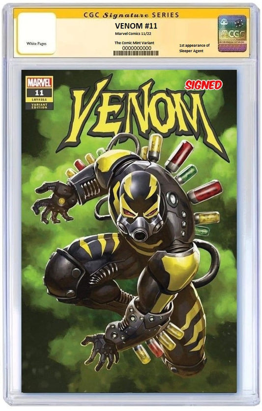 VENOM #11 SKAN SIRUSAWAN SLEEPER AGENT VARIANT LIMITED TO 600 COPIES WITH NUMBERED COA CGC SS 9.8