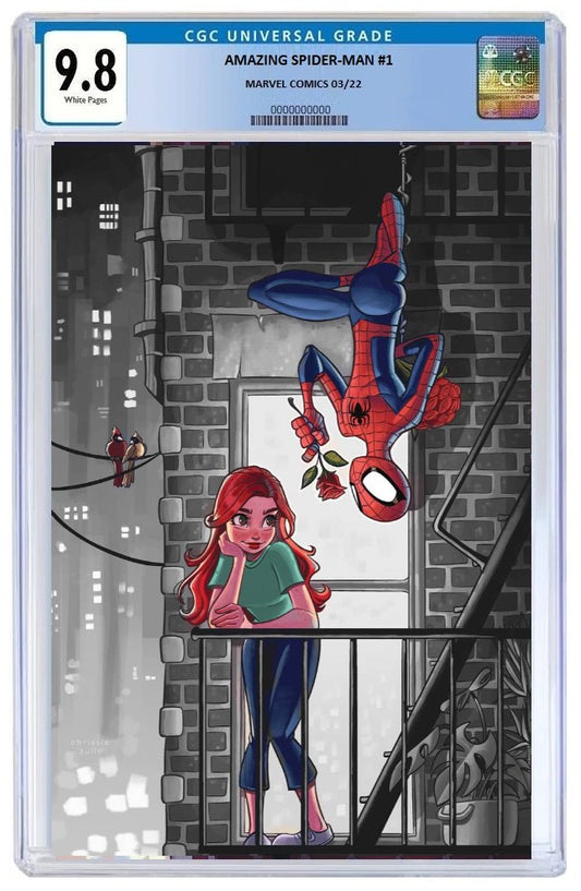 AMAZING SPIDER-MAN #1 CHRISSIE ZULLO COLOUR SPLASH MEGACON VARIANT LIMITED TO 1000 COPIES CGC 9.8 PREORDER