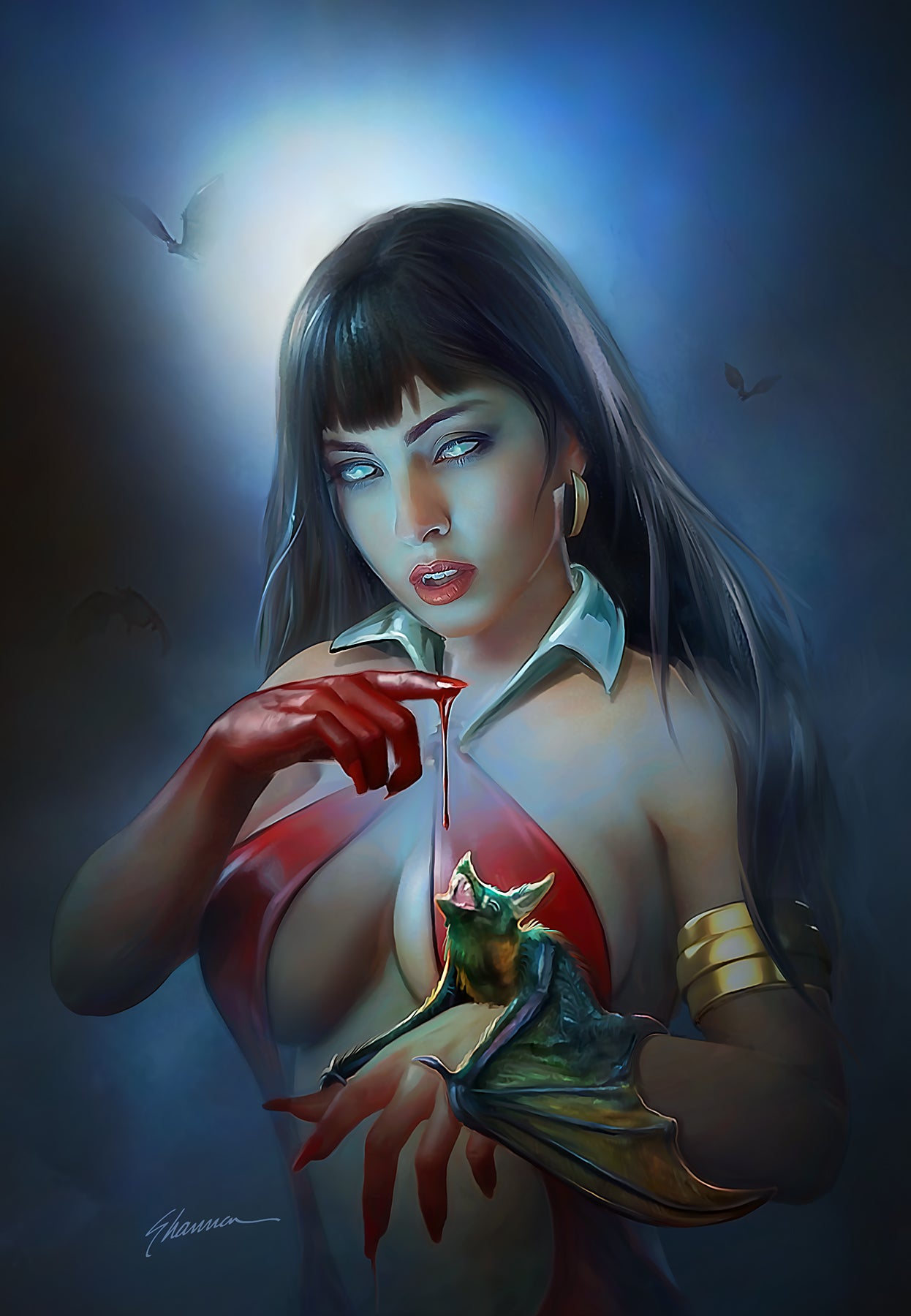 VAMPIRELLA #2 SHANNON MAER VIRGIN VARIANT LIMITED TO 500 COPIES