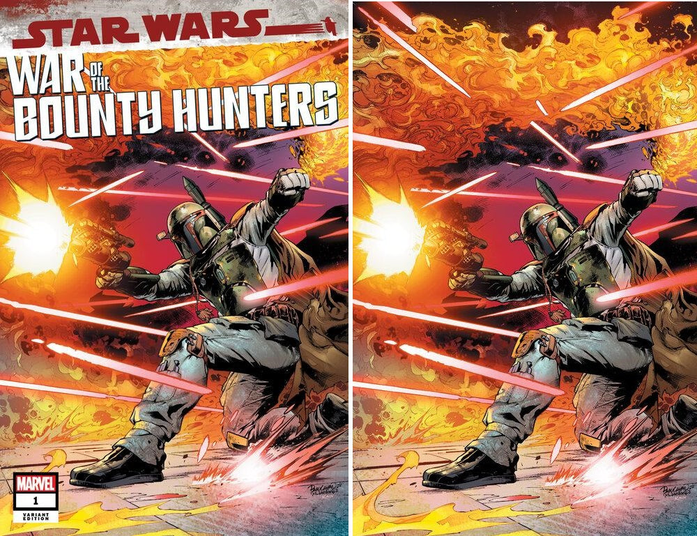 STAR WARS WAR BOUNTY HUNTERS #1 CARLO PAGULAYAN TRADE/VIRGIN VARIANT SET LIMITED TO 501 SETS WITH COA