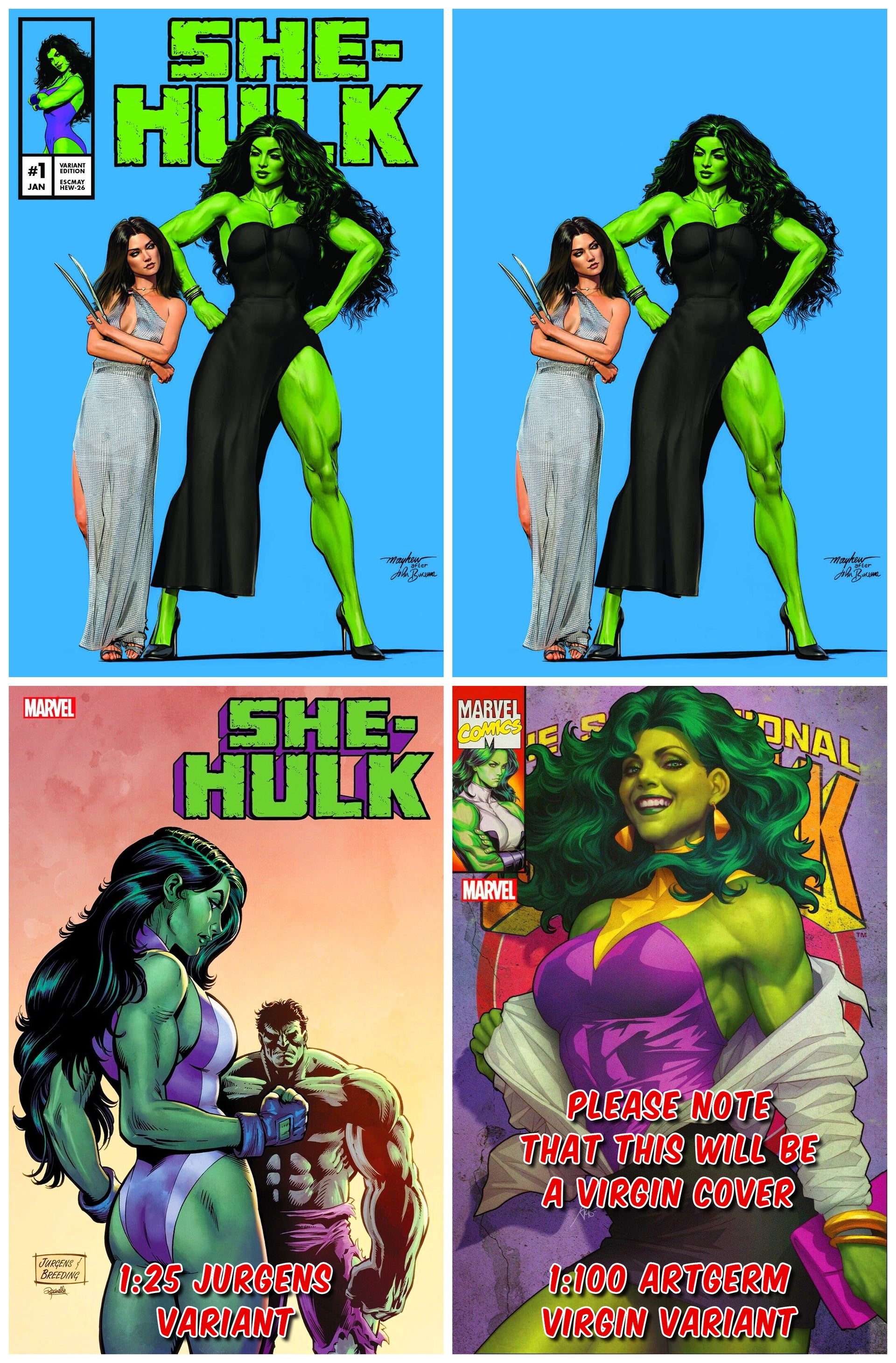 SHE-HULK #1 Mike Mayhew Exclusive!