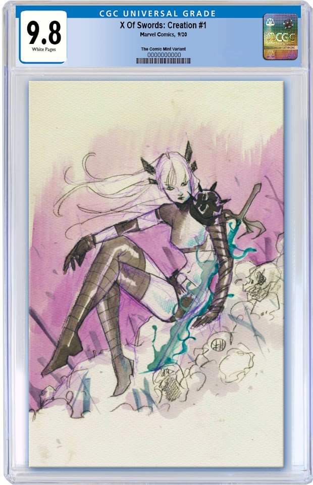 X OF SWORDS CREATION #1 PEACH MOMOKO NYCC WEEK VIRGIN SKETCH VARIANT  LIMITED TO 1500 CGC 9.8 PREORDER