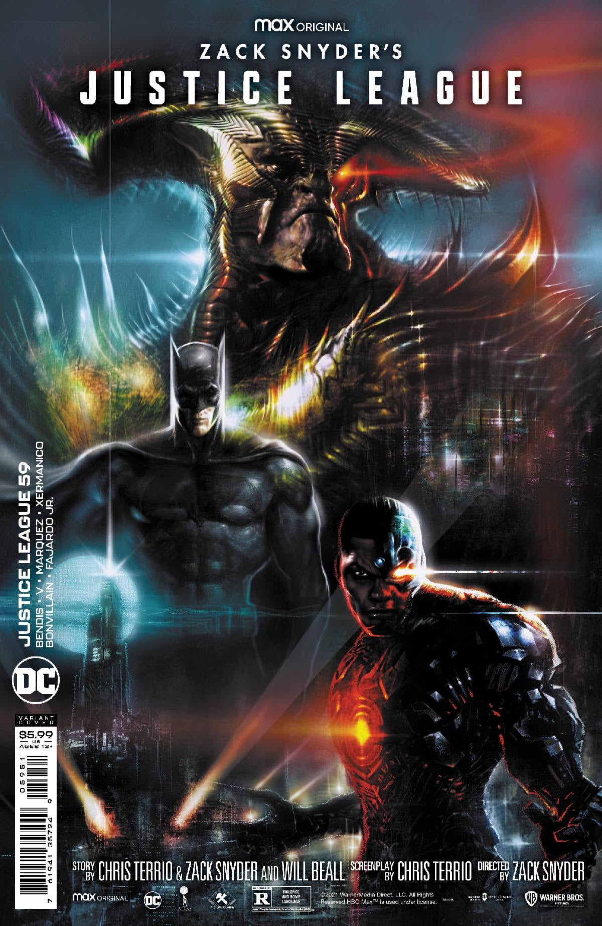 16/03/2021 JUSTICE LEAGUE #59 CVR E LIAM SHARP SNYDER CUT VARIANT